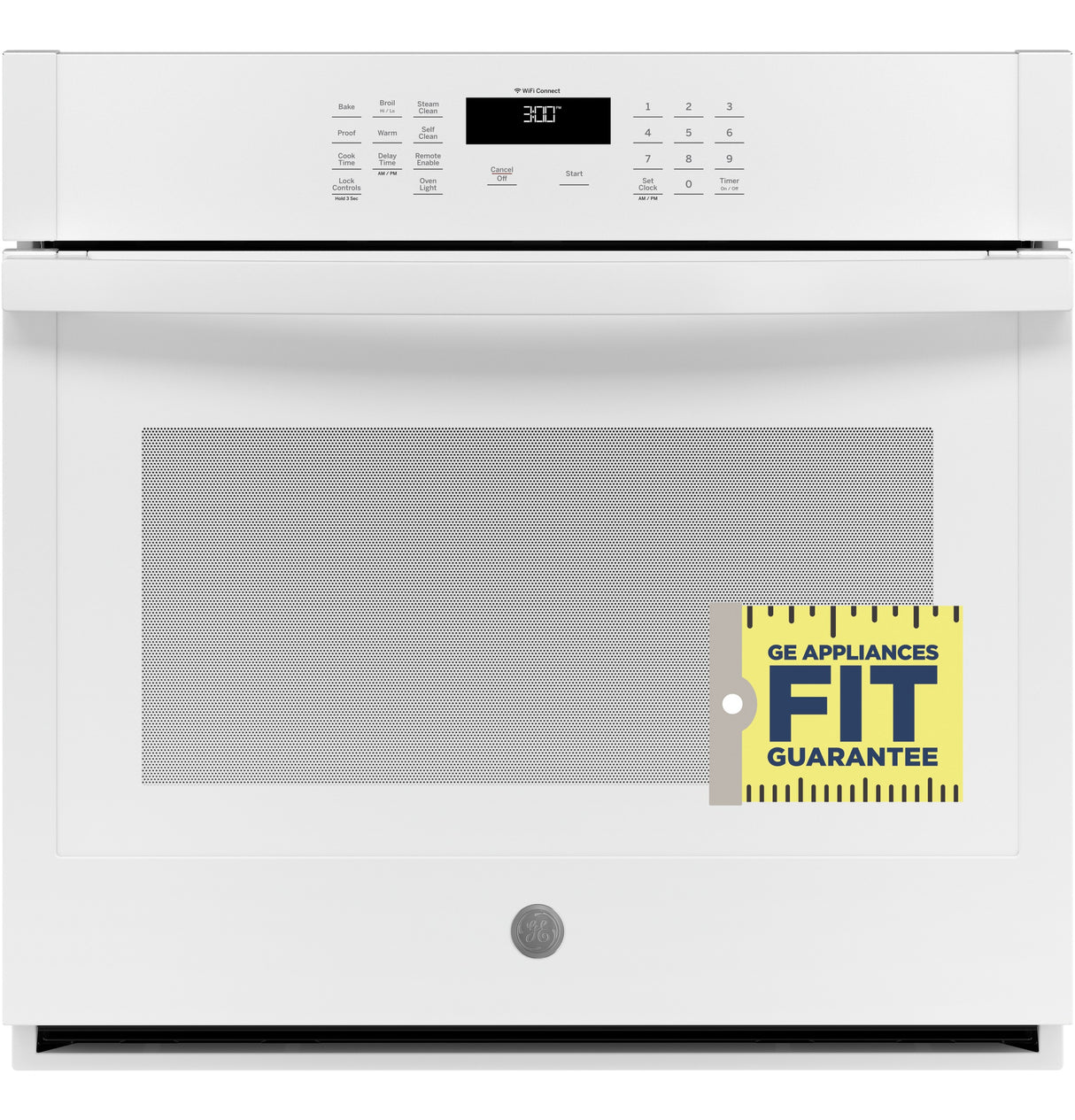 GE APPLIANCES GE(R) 30" Smart Built-In Self-Clean Single Wall Oven with Never-Scrub Racks -  (JTS3000DNWW)