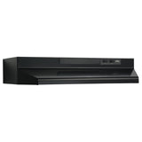 BROAN Broan(R) 30-Inch Convertible Under-Cabinet Range Hood, 230 Max Blower CFM, Black -  (F403023)