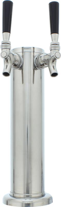 Zephyr Presrv Kegerator Double Tap Kit, SS, CO2 - Other (PRKFK02SSC)