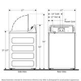 GE APPLIANCES GE ENERGY STAR 4.6 cu. ft. Capacity Washer with Stainless Steel Basket -  (GTW500ASNWS)