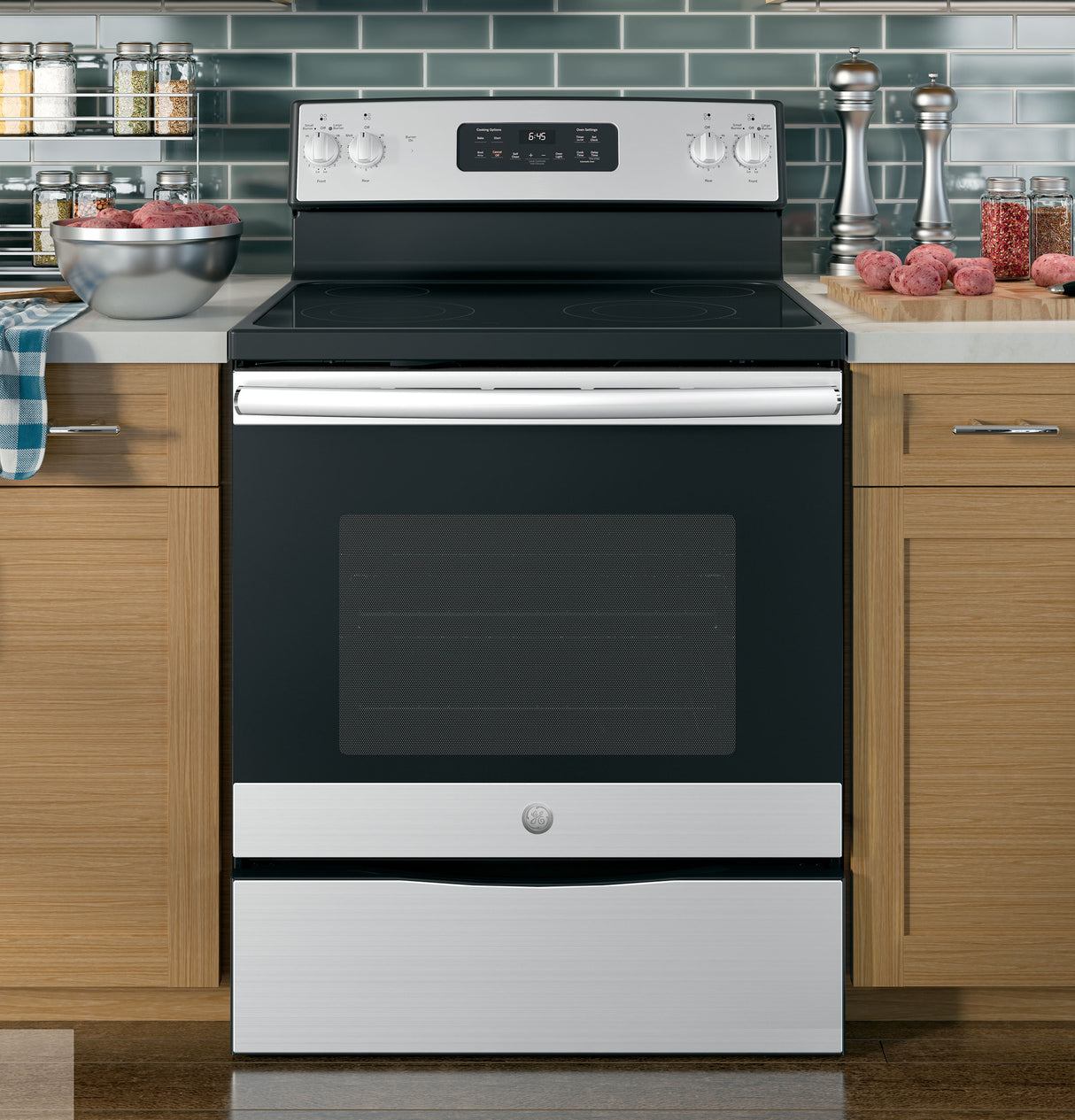 GE GE® 30" Free-Standing Electric Range -  (JB645RKSS)