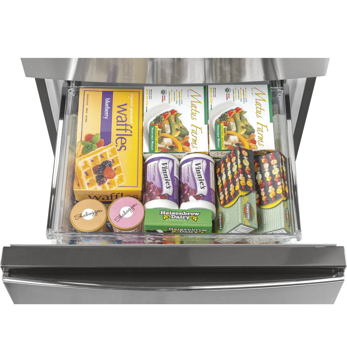 GE APPLIANCES GE(R) ENERGY STAR(R) 11.9 Cu. Ft. Bottom-Freezer Refrigerator -  (GLE12HSPSS)