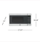 GE APPLIANCES GE(R) 0.7 Cu. Ft. Spacemaker(R) Countertop Microwave Oven -  (GCHK07N1WSS)