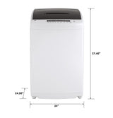 GE APPLIANCES GE(R) Space-Saving 2.8 cu. ft. Capacity Stationary Washer with Stainless Steel Basket -  (GNW128SSMWW)