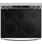 GE APPLIANCES GE(R) 30" Free-Standing Electric Convection Range with No Preheat Air Fry and EasyWash(TM) Oven Tray -  (GRF600AVSS)