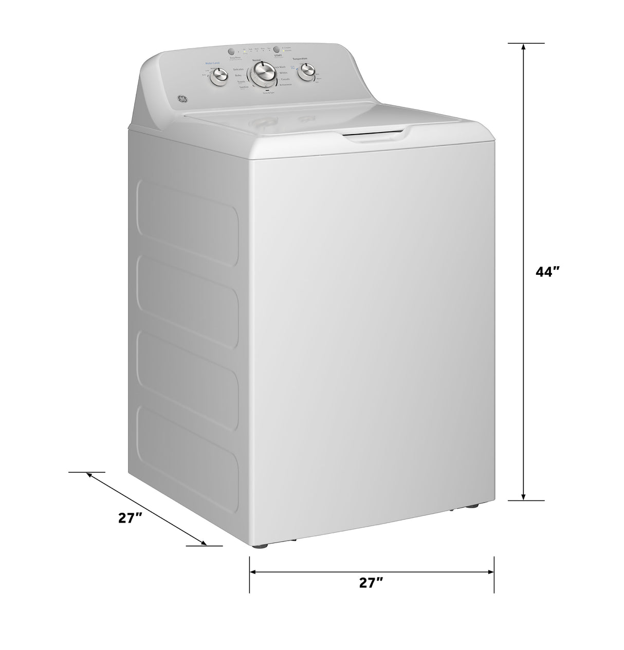 GE APPLIANCES GE(R) 4.3 cu. ft. Capacity Washer with Stainless Steel&#x00A0;Basket,Cold&#x00A0;Plus and Water Level Control&#x200B; -  (GTW385ASWWS)