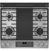 GE GE® 30" Slide-In Front-Control Convection Gas Range with No Preheat Air Fry -  (JGS760SPSS)