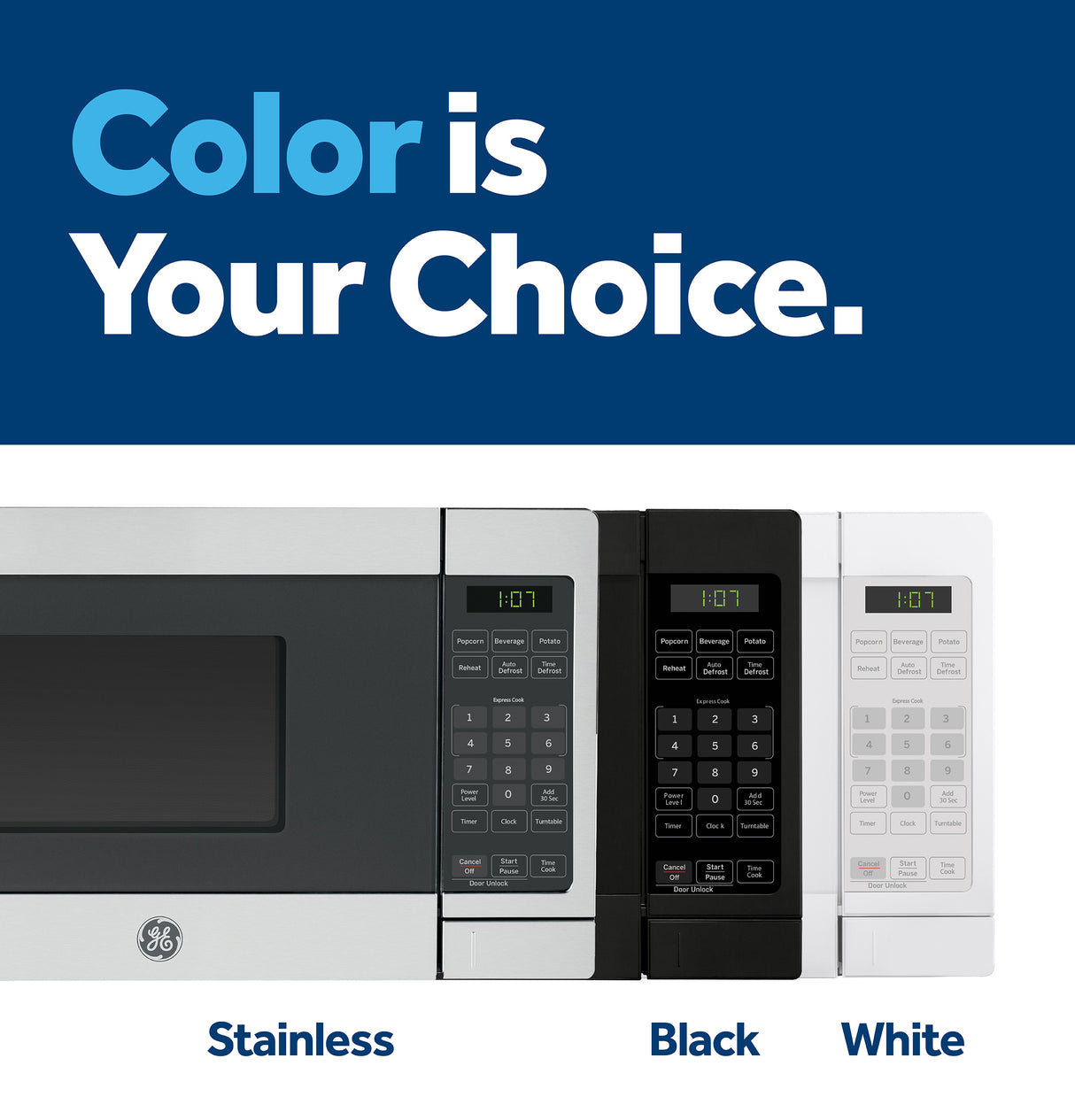 GE APPLIANCES GE(R) 0.7 Cu. Ft. Spacemaker(R) Countertop Microwave Oven -  (GCHK07N1WSS)