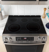 GE APPLIANCES GE(R) 30" Free-Standing Electric Convection Range with No Preheat Air Fry and EasyWash(TM) Oven Tray -  (GRF600AVSS)
