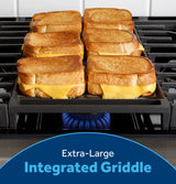 GE APPLIANCES GE(R) 30" Slide-In Front Control Gas Range with Crisp Mode -  (GGS500SVSS)