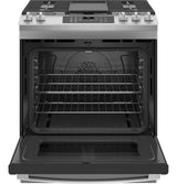 GE GE® 30" Slide-In Front-Control Convection Gas Range with No Preheat Air Fry -  (JGS760SPSS)