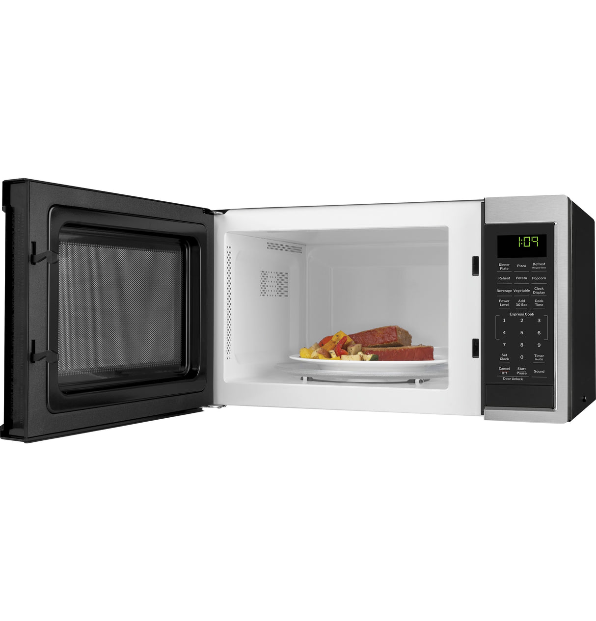 GE APPLIANCES GE(R) 0.9 Cu. Ft. Capacity Countertop Microwave Oven -  (GCST09N1WSS)